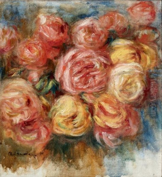 Jetee De Roses Oil Painting by Pierre Auguste Renoir