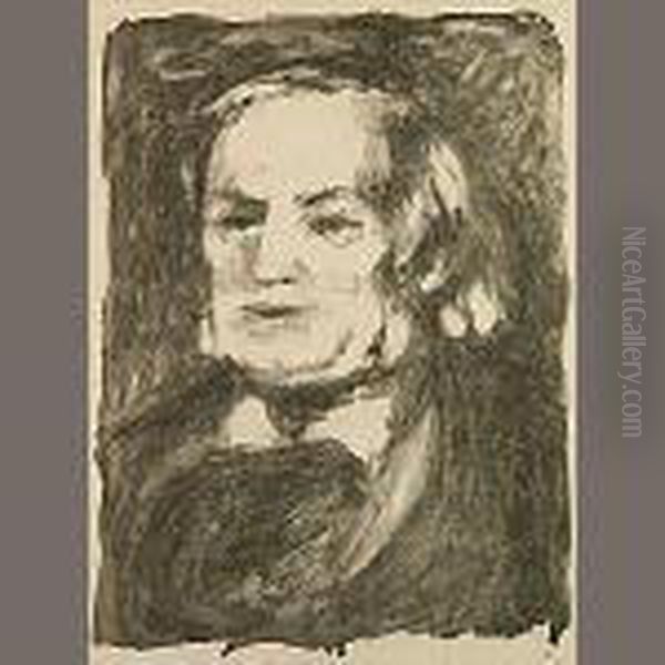 Richard Wagner Oil Painting by Pierre Auguste Renoir