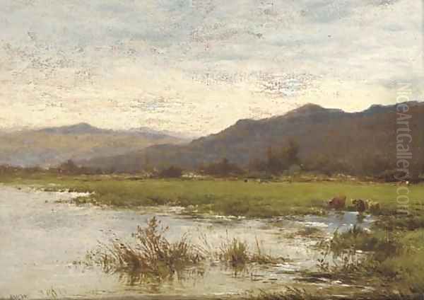 Near Renfrew, North Wales Oil Painting by Alfred Walter Williams