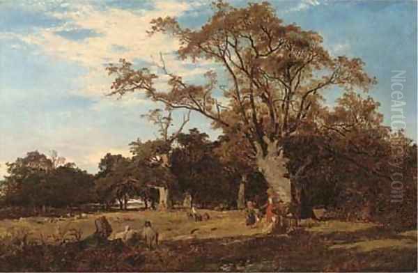 In Epping Forest Oil Painting by Alfred Walter Williams