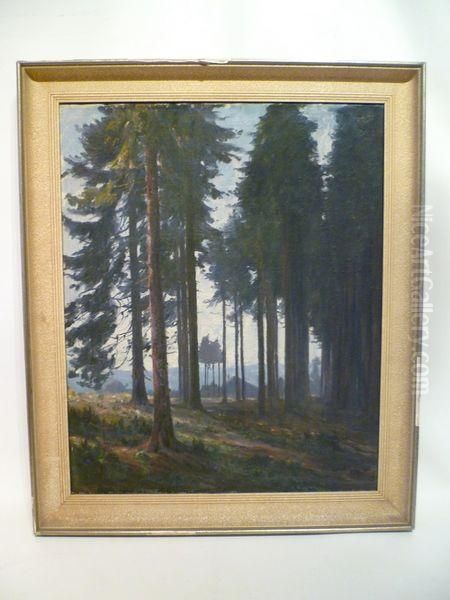 Sapins Oil Painting by Adolphe Rey