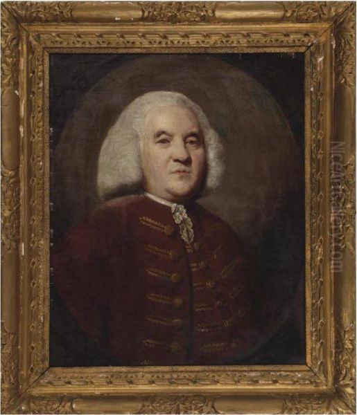 Portrait Of William Nethercote Of Nethercote Park, Yorkshire, In A Plum Coat Oil Painting by Sir Joshua Reynolds