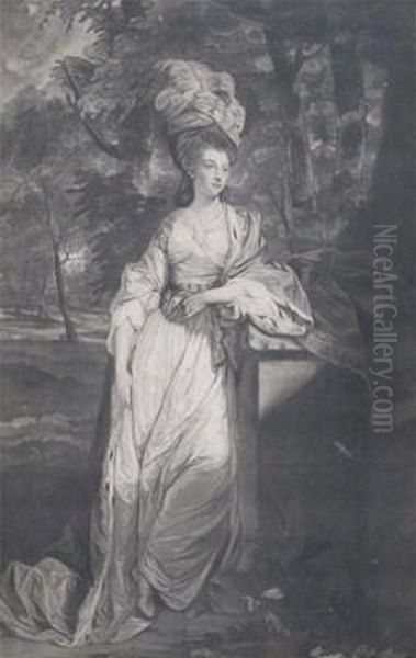 Mary Isabella, Duchess Of Rutland Oil Painting by Sir Joshua Reynolds