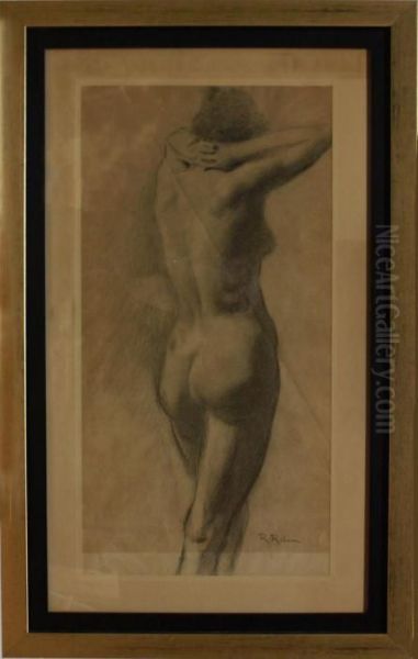 Desnudo Femenino Oil Painting by Roman Ribera Cirera