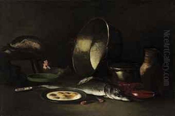 Nature Morte Oil Painting by Theodule Augustine Ribot