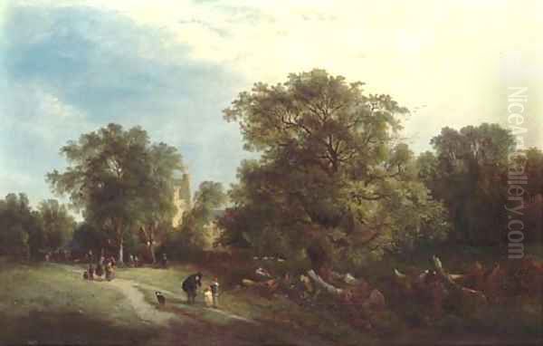 Sunday morning, Barnes Oil Painting by Edward Williams