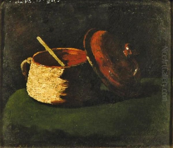 Le Pot Au Feu Oil Painting by Theodule Augustine Ribot