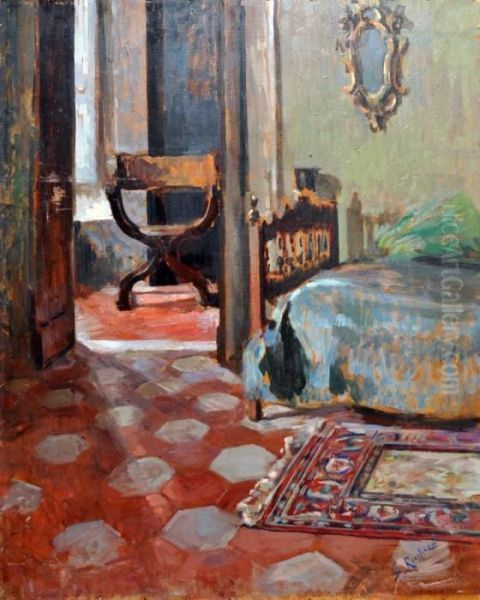 Interno Oil Painting by Gaetano Ricchizzi