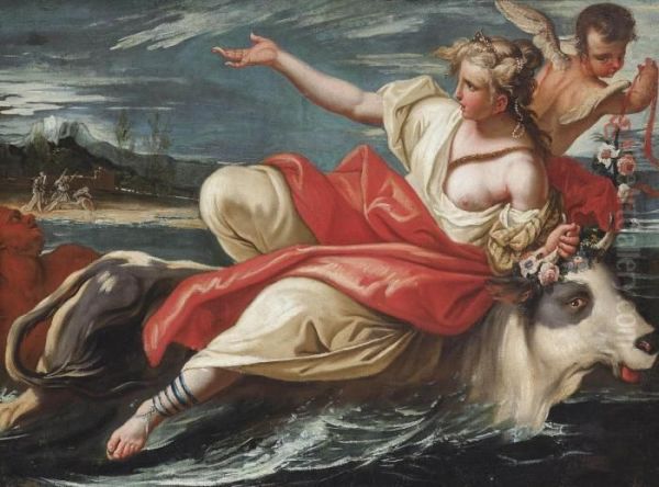 The Rape Of Europa Oil Painting by Sebastiano Ricci