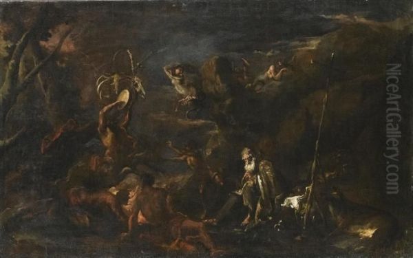 The Temptation Of Saint Anthony Oil Painting by Sebastiano Ricci