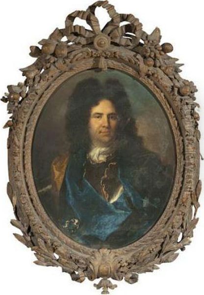 Portrait D'un Gentilhomme Oil Painting by Hyacinthe Rigaud