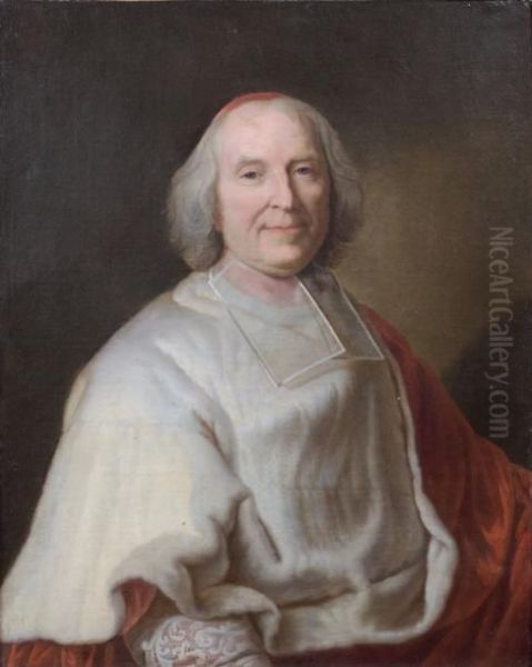 Portrait Du Cardinal De Fleury Oil Painting by Hyacinthe Rigaud