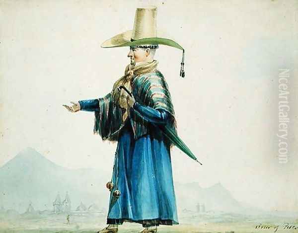 Friar of Pisco, 1828 Oil Painting by Carlos D. Wood