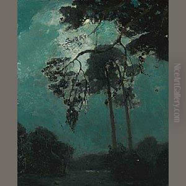 Night At Del Monte Oil Painting by William Frederick Ritschel