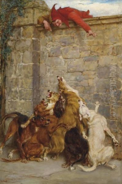 Aggravation Oil Painting by Briton Riviere