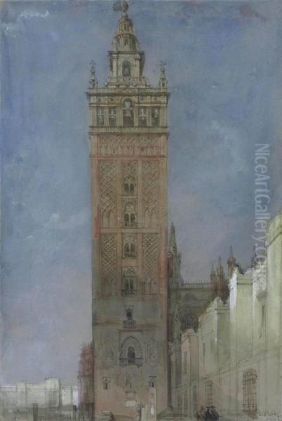 The Giralda, Seville Oil Painting by David Roberts