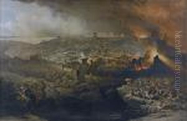 Jerusalem Oil Painting by David Roberts