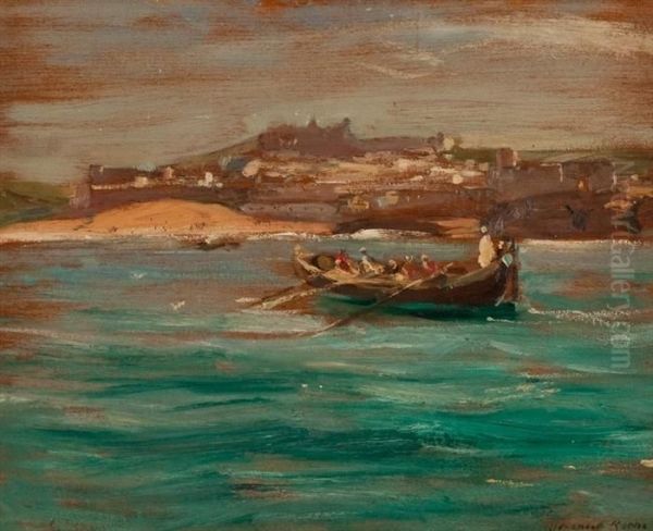 The Returning Boat Oil Painting by Alexander Ignatius Roche