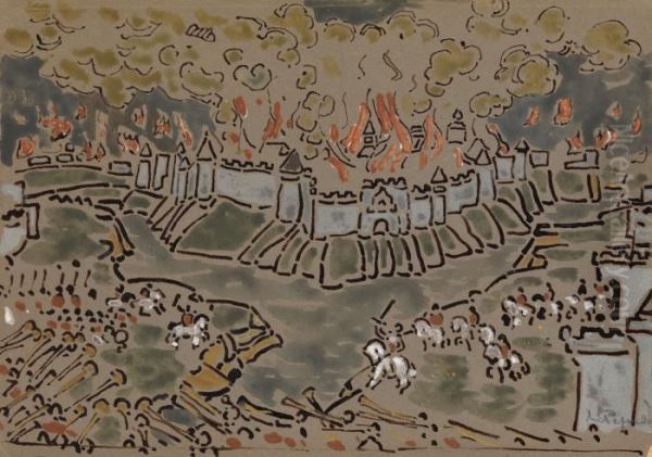 The Battle by Nicolaj Konstantinov Roerich