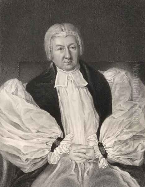 Herbert Marsh, Lord Bishop of Peterborough, engraved by John Cochran (fl.1821-65), from National Portrait Gallery, volume II, published c.1835 Oil Painting by John William Wright