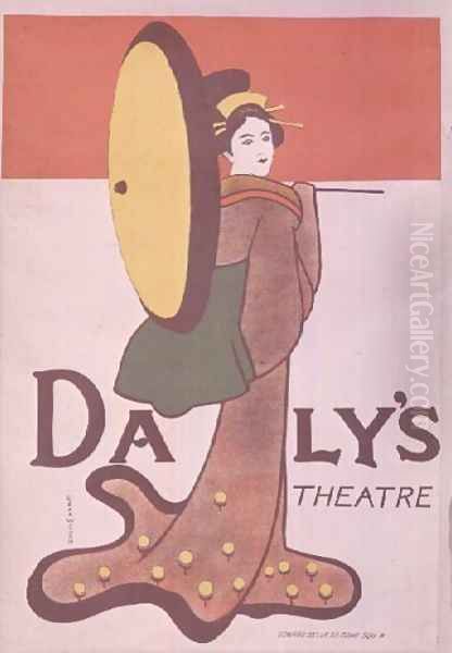 Poster advertising Dalys Theatre Oil Painting by Edgar Wilson