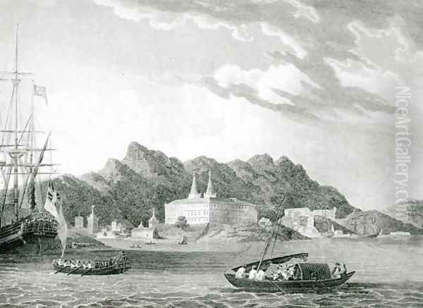 Harbour of Rio Janiero, with the Benedictine Monastery Oil Painting by William Wilson