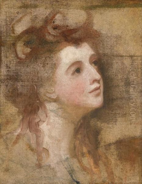 Portrait Of A Lady Oil Painting by George Romney