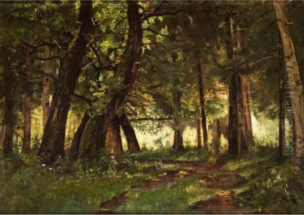 Waldinneres Mit Bachlauf Oil Painting by Federico Rossano