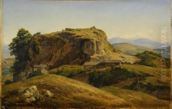 Paysage Vallonne Oil Painting by Theodore Rousseau