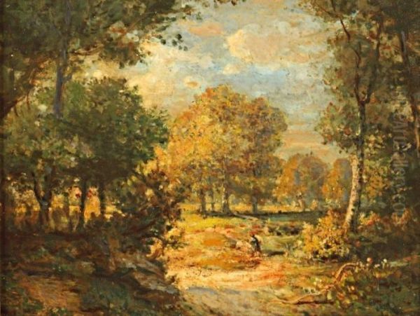 La Clairiere Oil Painting by Theodore Rousseau