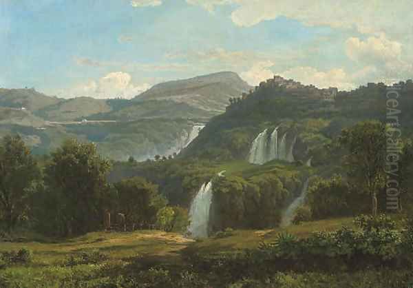 Tivoli Oil Painting by Caspar Andriaans Van Wittel