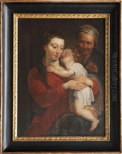 Vierge A L'enfant Avec Sainte Anne Oil Painting by Peter Paul Rubens