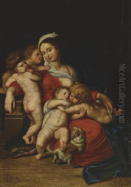 Charity Oil Painting by Peter Paul Rubens