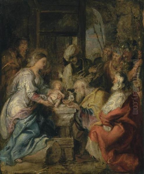 The Adoration Of The Magi Oil Painting by Peter Paul Rubens