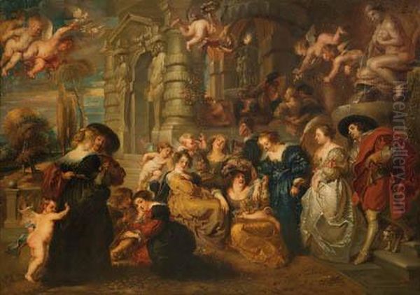 El Jardin Del Amor Oil Painting by Peter Paul Rubens