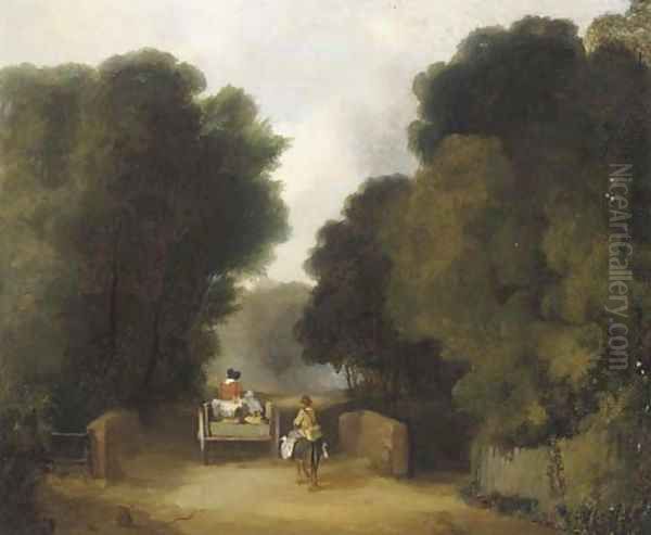 Returning from the market Oil Painting by John Wilson