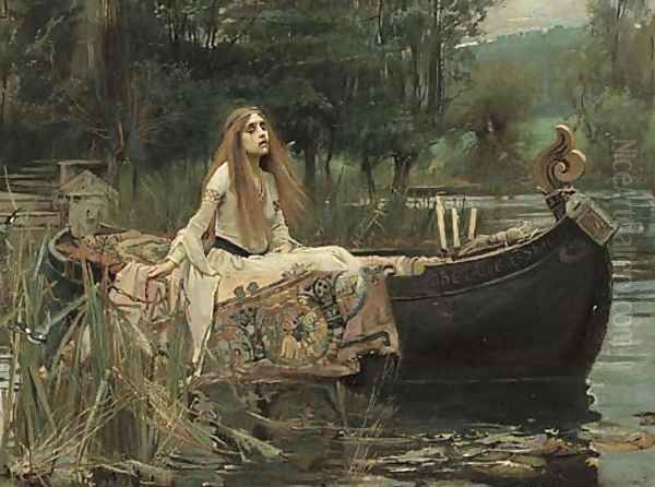 The Lady of Shalott Oil Painting by John William Waterhouse