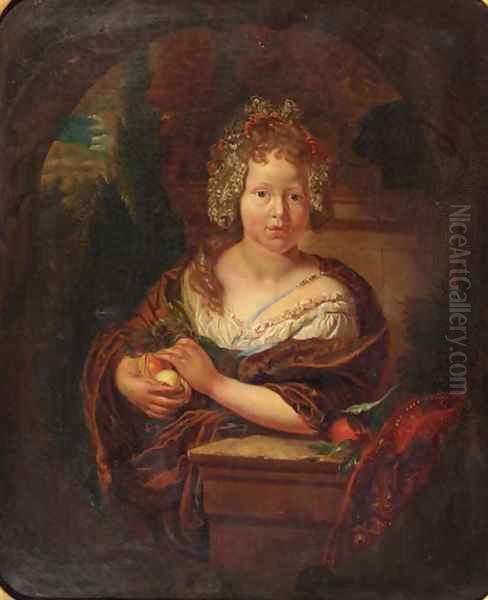 Portrait of a girl Oil Painting by Adriaen Van Der Werff