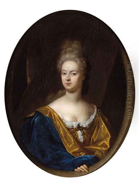 Portrait of a noblewoman Oil Painting by Adriaen Van Der Werff