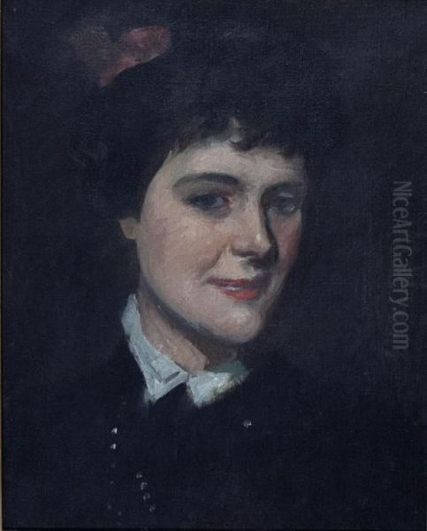 The Artist's Wife, Jeanne Morel Oil Painting by Bonny Rupert