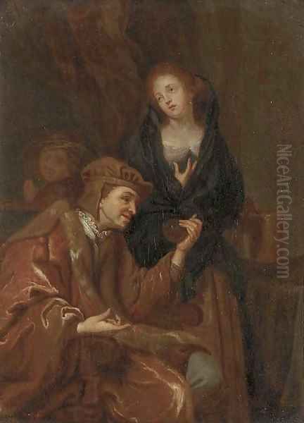 The Doctor's visit Oil Painting by Adriaen Van Der Werff