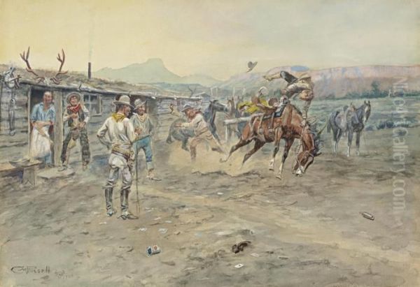 The Tenderfoot Oil Painting by Charles Marion Russell