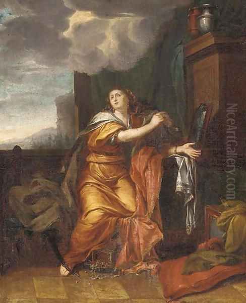 An Allegory of Vanity Oil Painting by Adriaen Van Der Werff