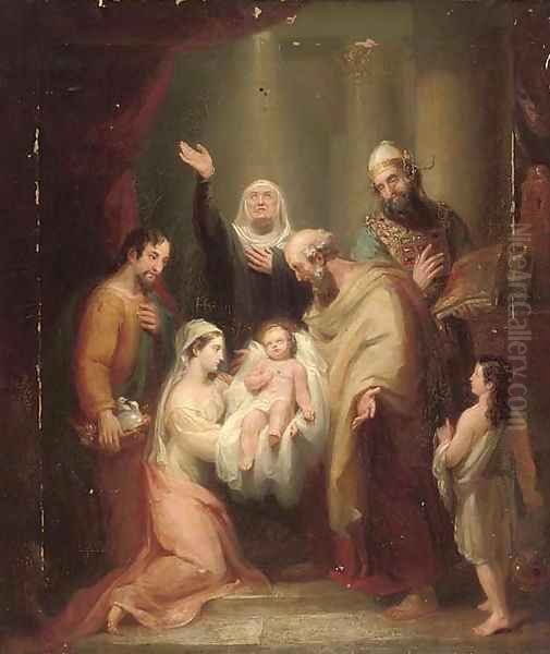 The nativity Oil Painting by Benjamin West