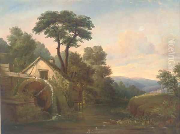 The watermill Oil Painting by Edward Williams