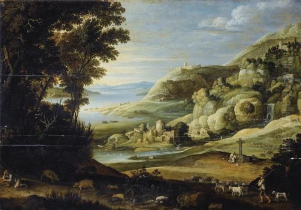 Paysage Anime Oil Painting by Marten Ryckaert