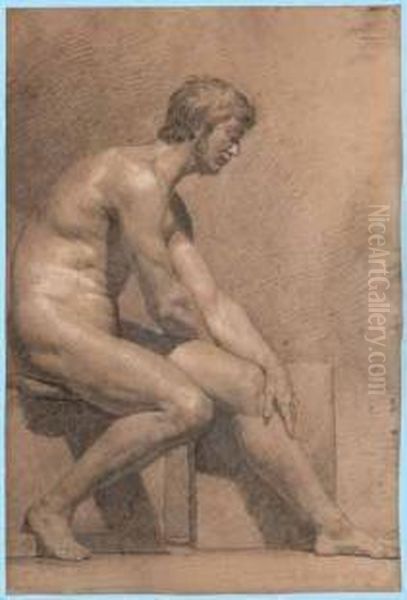 Nudo Maschile Oil Painting by Luigi Sabatelli