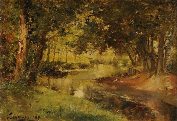 Paysage Aux Rochers Oil Painting by Henri Saintin