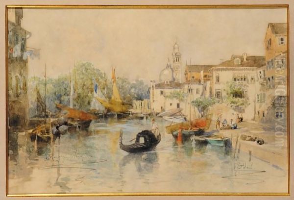 Scorcio Veneziano Oil Painting by Paolo Sala