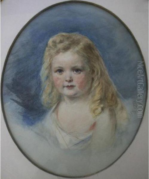 Portrait Of Charles Murray Pitman, Aged 3 Oil Painting by James Sant